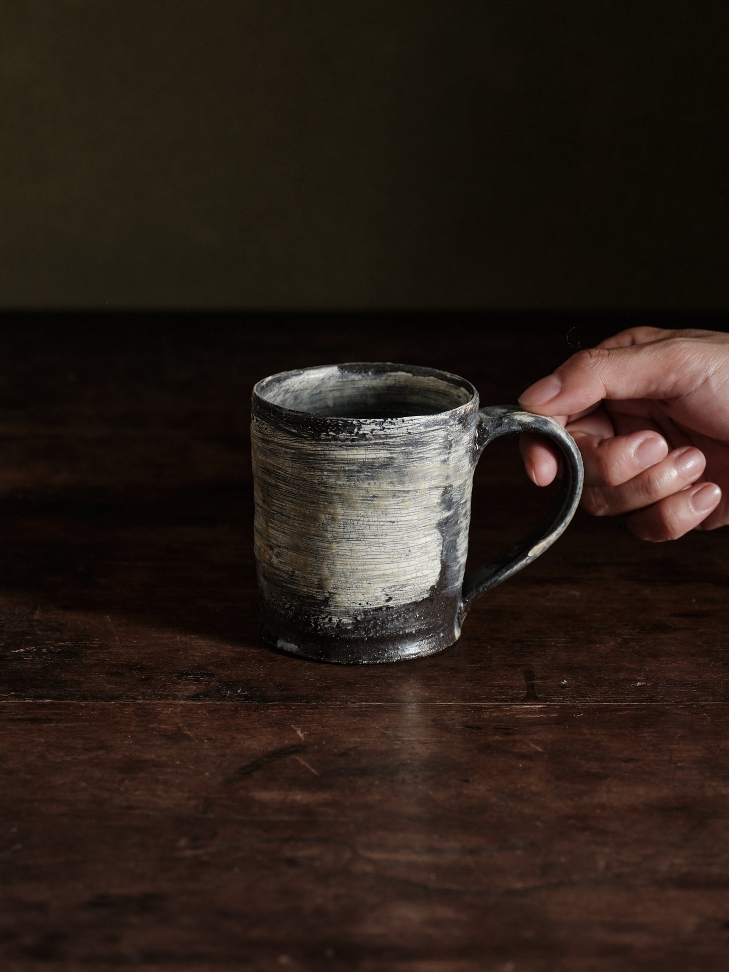 Atsushi Ogata | Hakeme Brush Pattern Mug Cup 