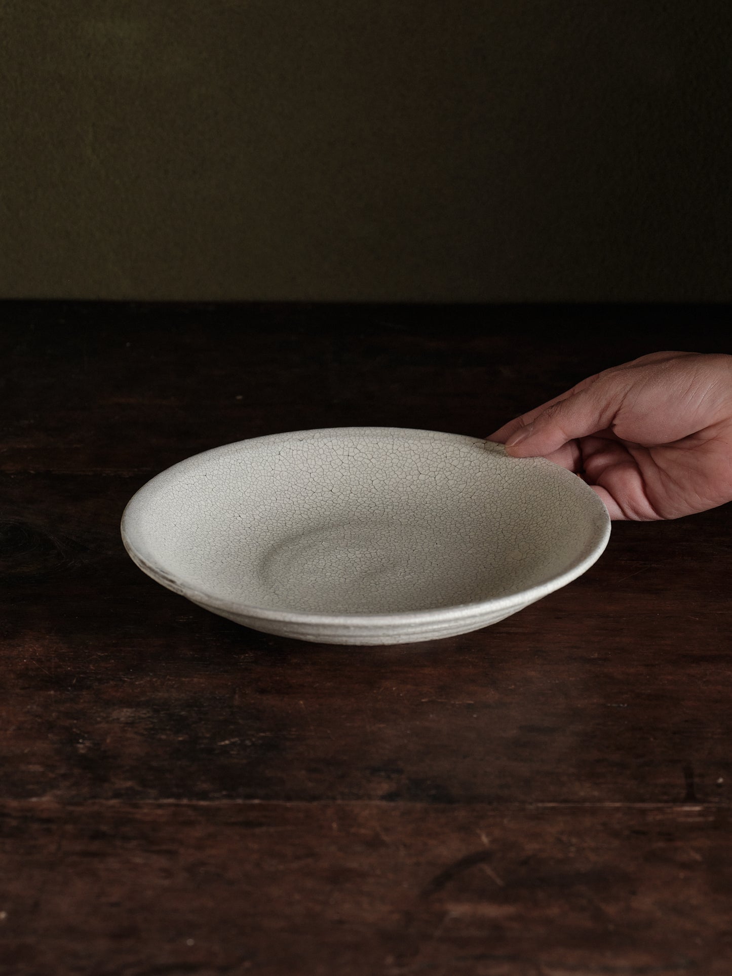 Atsushi Ogata | White Ceramic Hibite Plate M